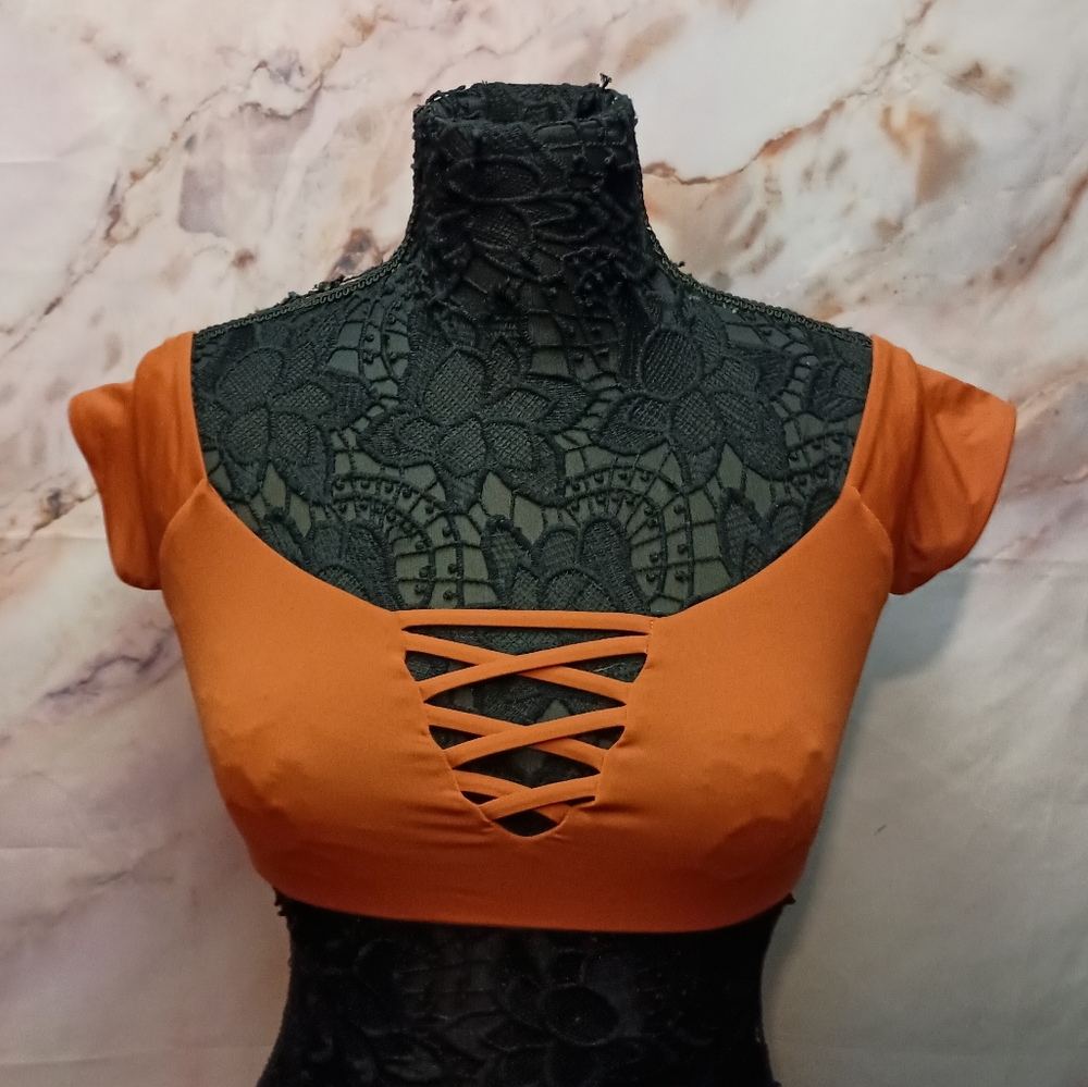 NWT Dippin Daisy's Rust Swim Top